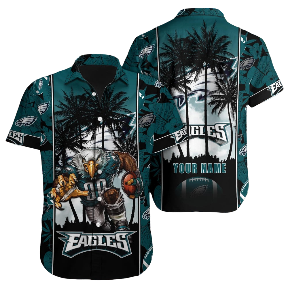 Philadelphia Eagles Hawaiian Shirt NFL Football Custom Hawaiian Shirt for Men Women Gift For Fans