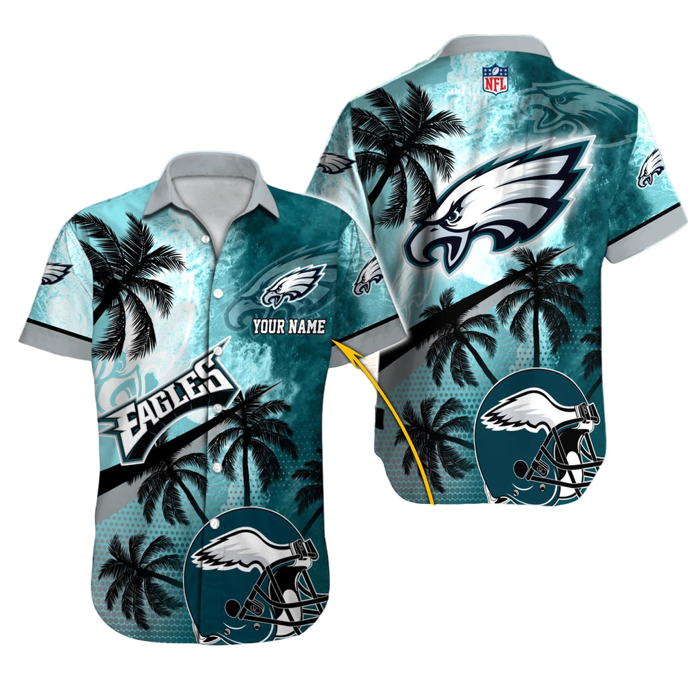 Philadelphia Eagles Hawaiian Shirt NFL Football Custom Hawaiian Shirt for Men Women Gift For Fans