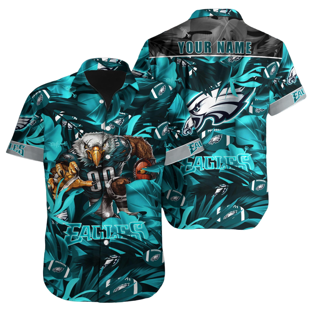 Philadelphia Eagles Hawaiian Shirt NFL Football Custom Hawaiian Shirt for Men Women Gift For Fans