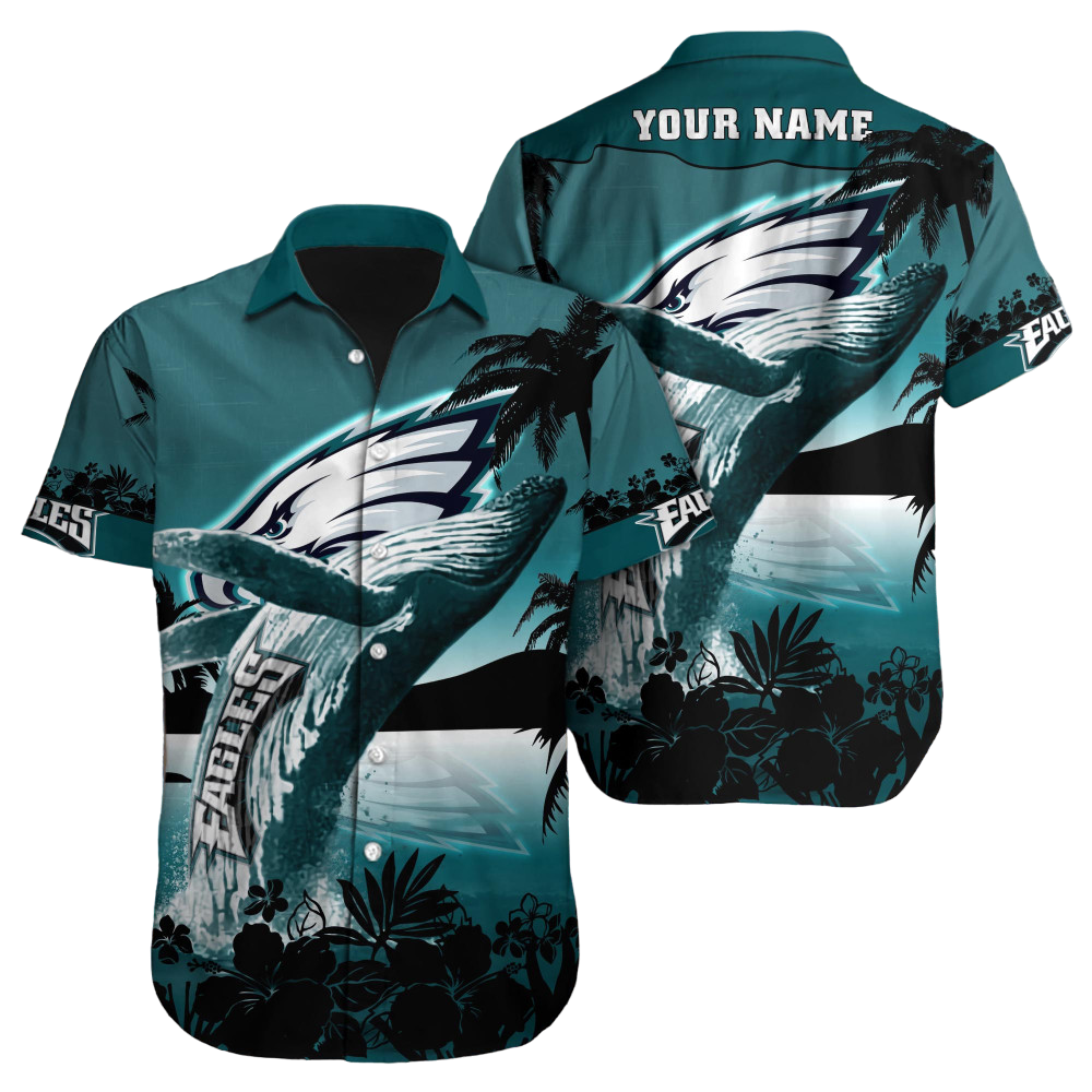 Philadelphia Eagles Hawaiian Shirt NFL Football Custom Hawaiian Shirt for Men Women Gift For Fans