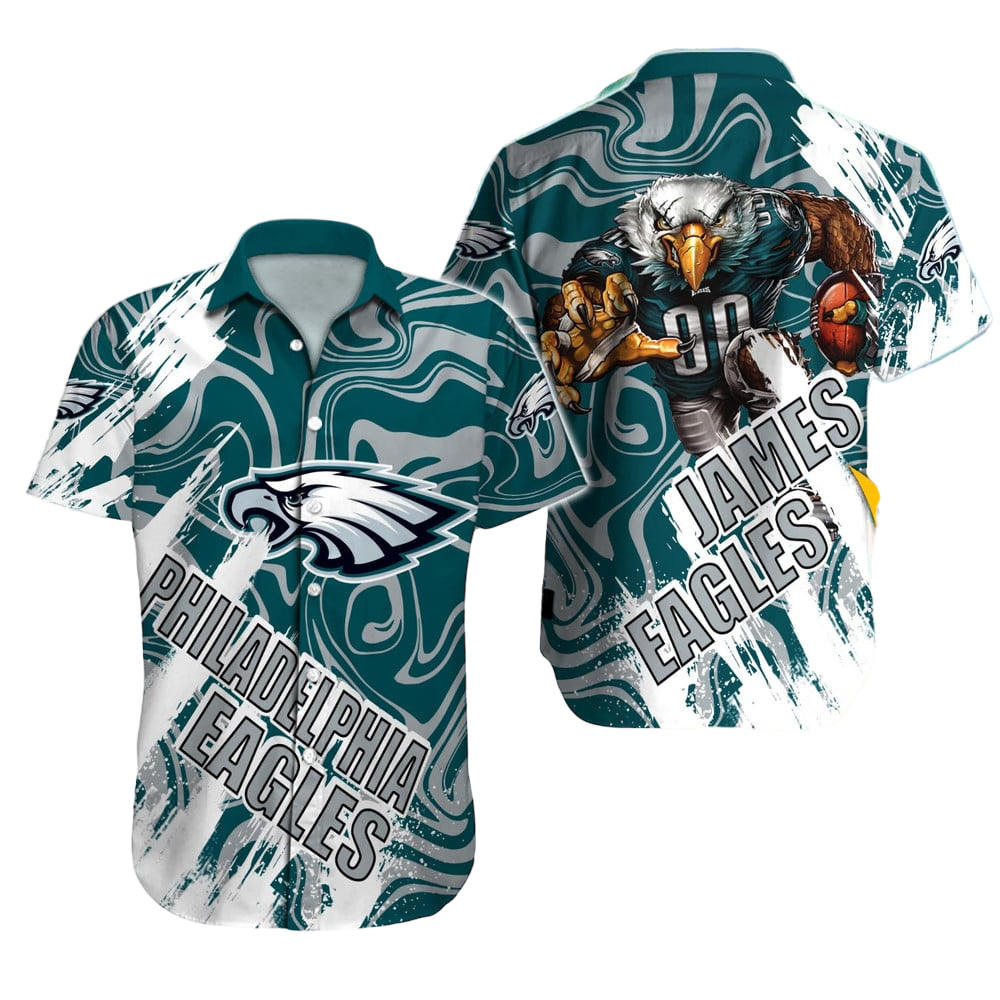 Philadelphia Eagles Hawaiian Shirt NFL Football Custom Hawaiian Shirt for Men Women Gift For Fans