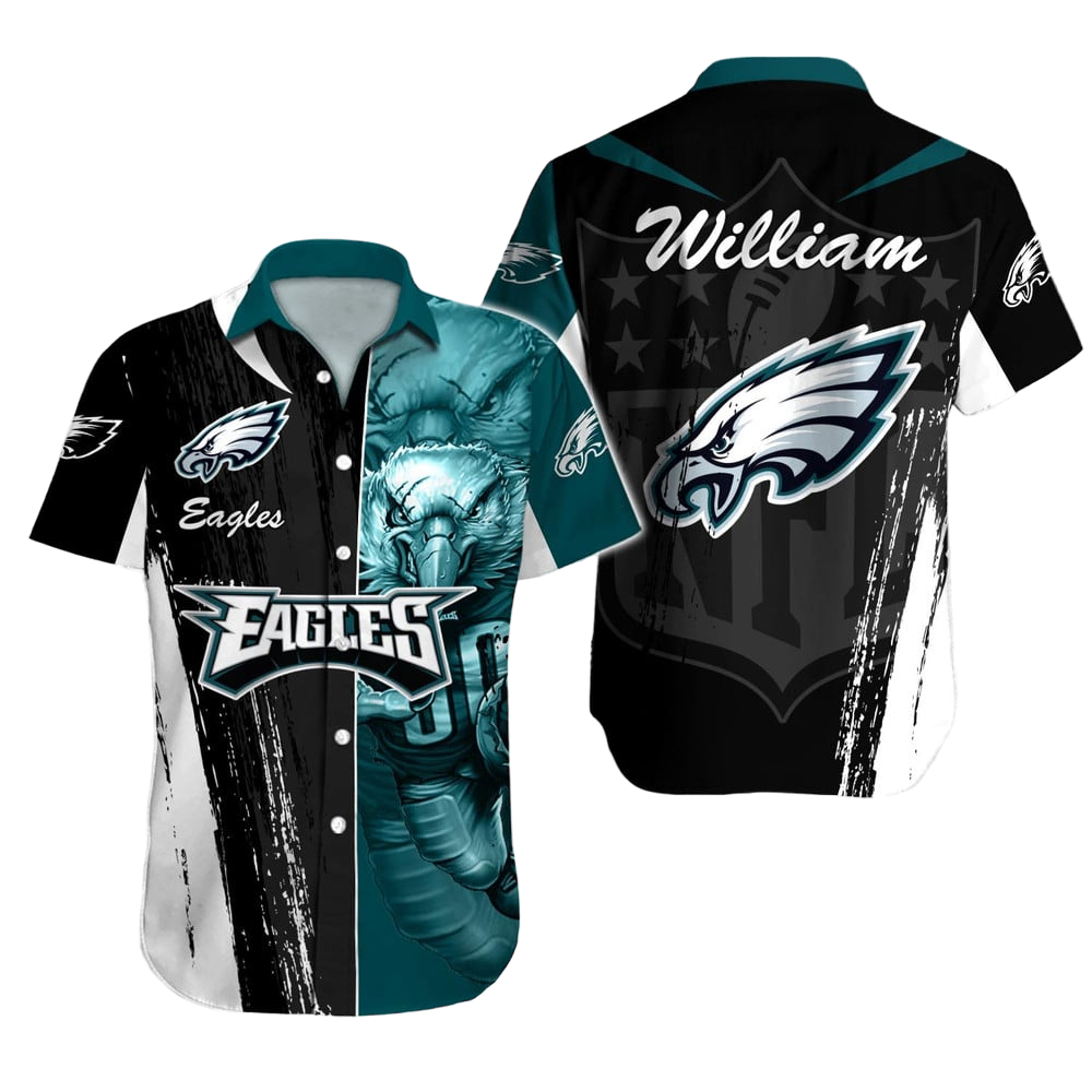 Philadelphia Eagles Hawaiian Shirt NFL Football Custom Hawaiian Shirt for Men Women Gift For Fans