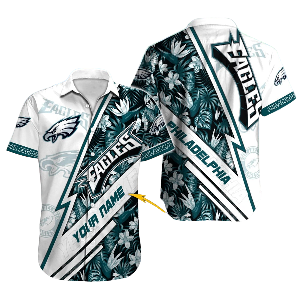 Philadelphia Eagles Hawaiian Shirt NFL Football Custom Hawaiian Shirt for Men Women Gift For Fans