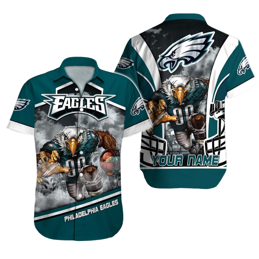 Philadelphia Eagles Hawaiian Shirt NFL Football Custom Hawaiian Shirt for Men Women Gift For Fans