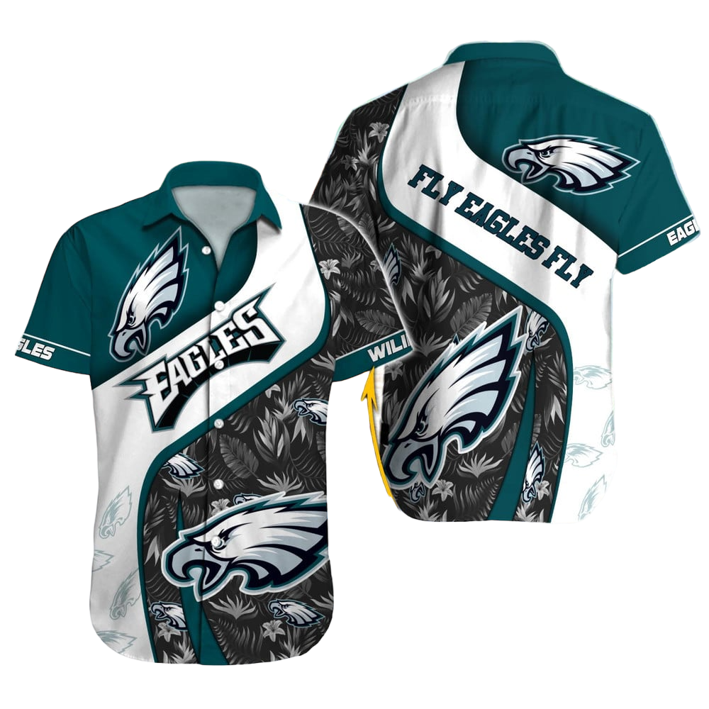 Philadelphia Eagles Hawaiian Shirt NFL Football Custom Hawaiian Shirt for Men Women Gift For Fans