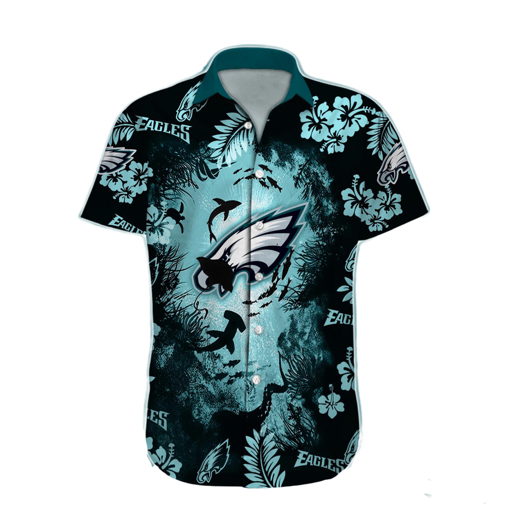 Philadelphia Eagles Hawaiian Shirt NFL Football Custom Hawaiian Shirt for Men Women Gift For Fans