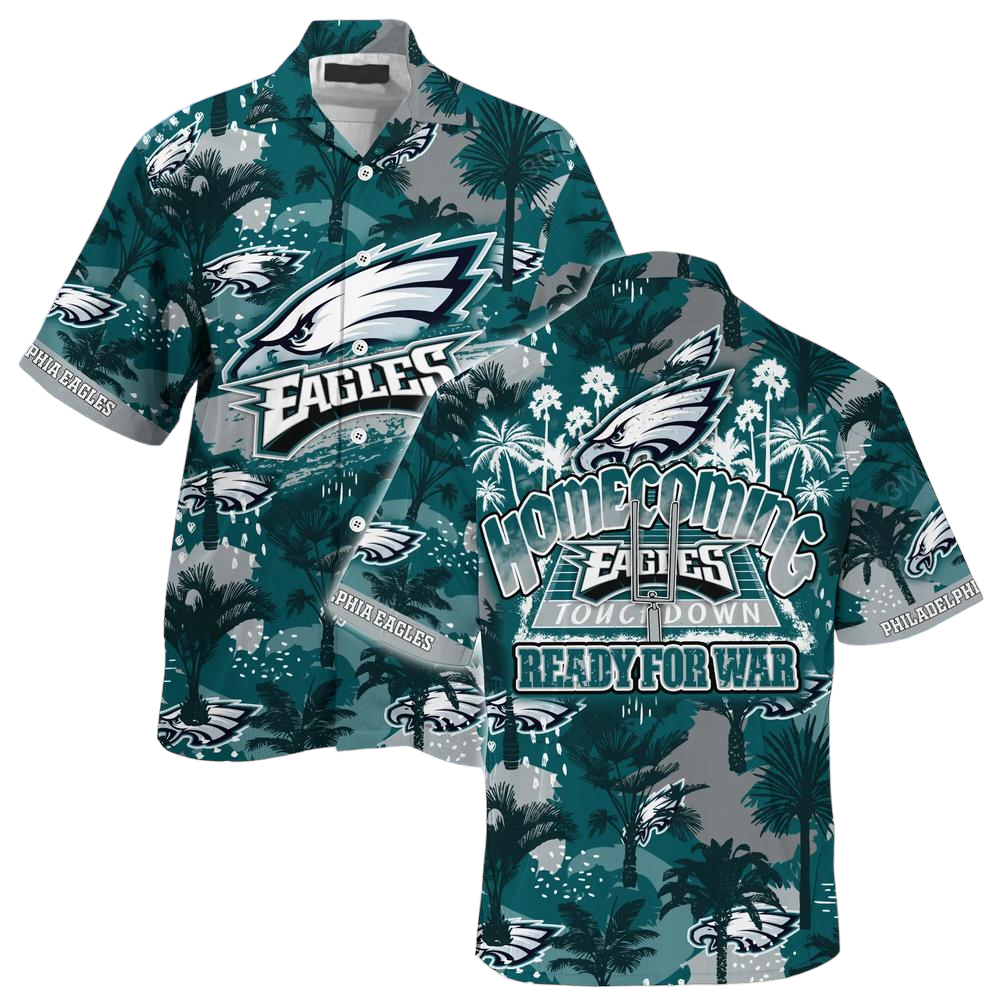 Philadelphia Eagles NFL Beach Shirt For Sports Fans This Summer Hawaiian Shirt