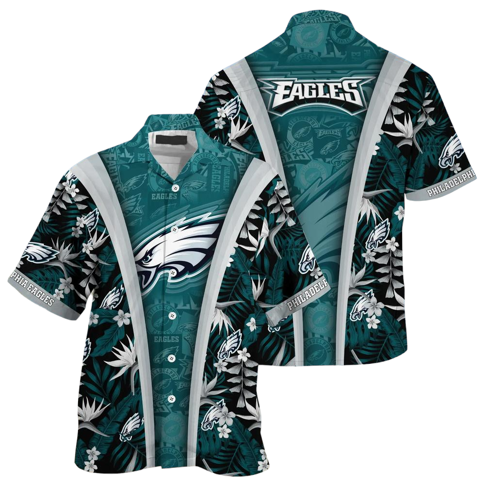 Philadelphia Eagles NFL Beach Summer Hawaiian Shirt Gifts For Sports Football Fans