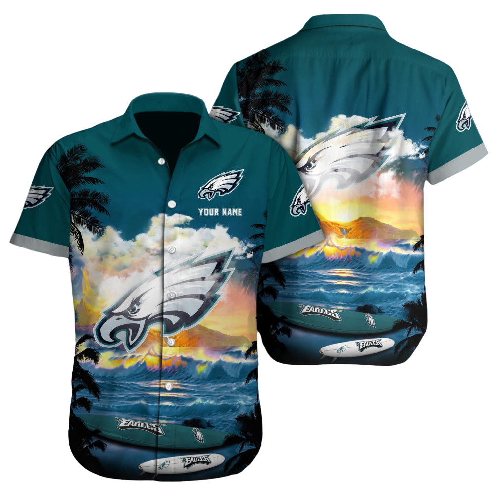 Philadelphia Eagles NFL Football Custom Hawaiian Shirt for Men Women Gift For Fans