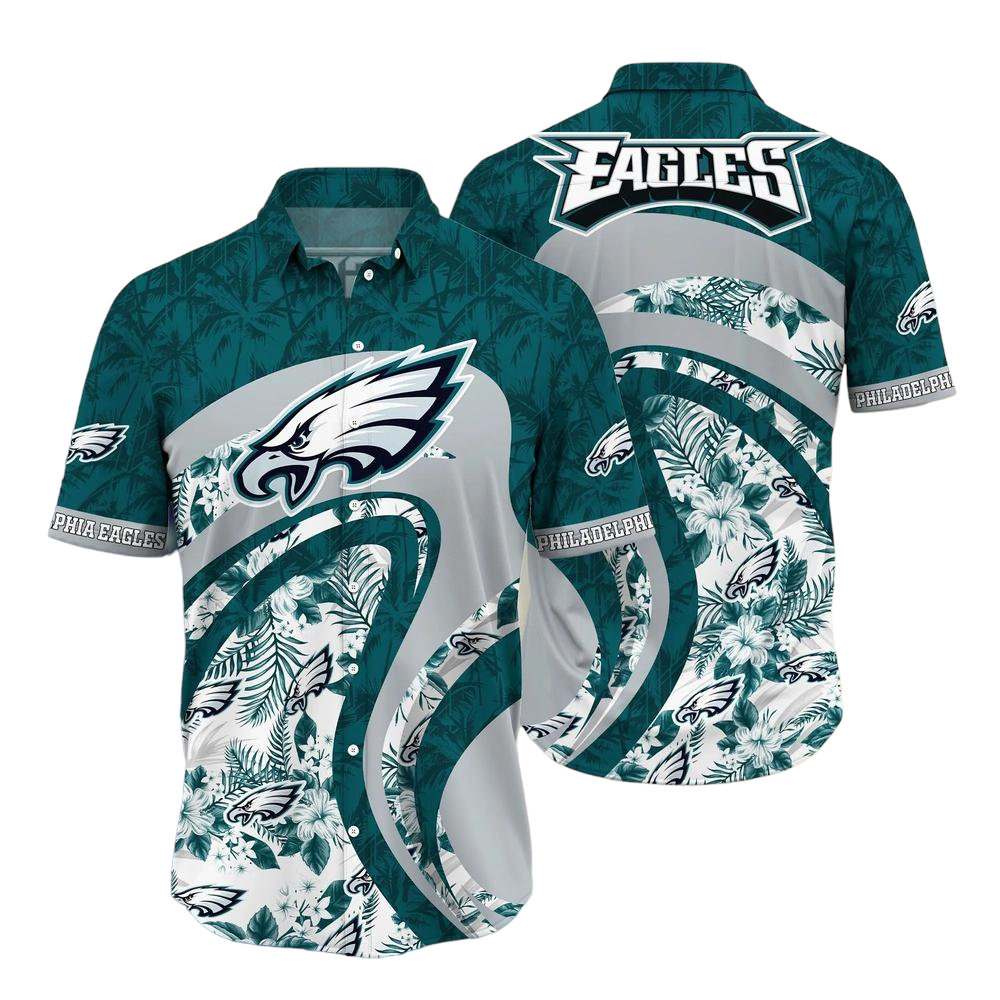 Philadelphia Eagles NFL Hawaii Shirt Graphic Floral Tropical Pattern This Summer For Fan