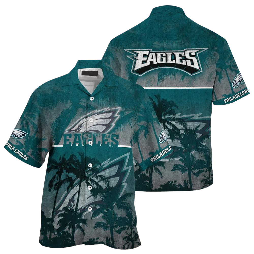 Philadelphia Eagles NFL Hawaiian Shirt Style Tropical Pattern Hot Trending Summer For Awesome Fans