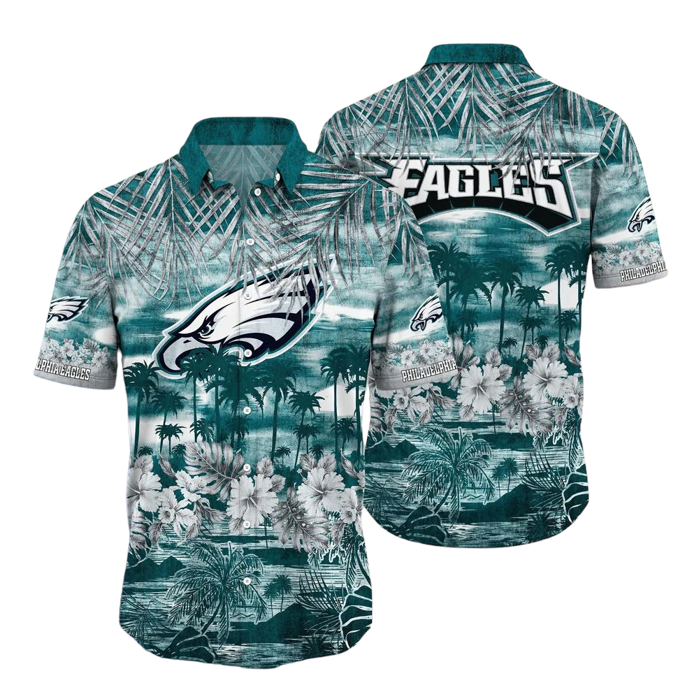 Philadelphia Eagles NFL Hawaiian Shirt Style Tropical Pattern Summer For Awesome Fans