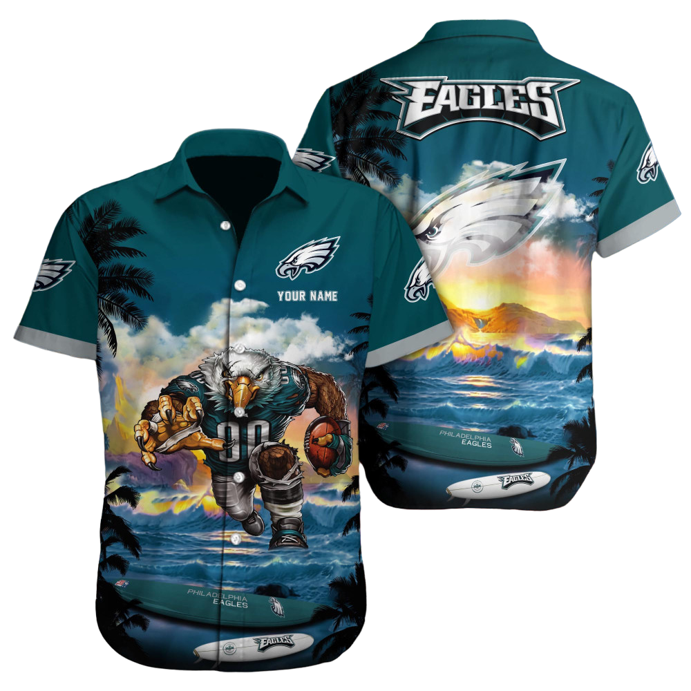 Philadelphia Eagles NFL NFL Football Custom Hawaiian Shirt for Men Women Gift For Fans