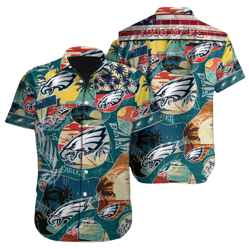 Philadelphia Eagles NFL NFL Football Custom Hawaiian Shirt for Men Women Gift For Fans