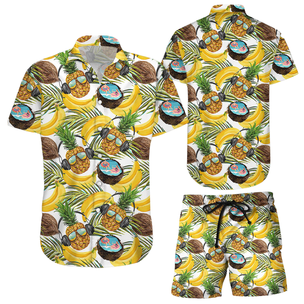 Pineapple Hawaiian Shirt Pineapple Summer Time Aloha Hawaii Shirt Tropical Themed Gifts