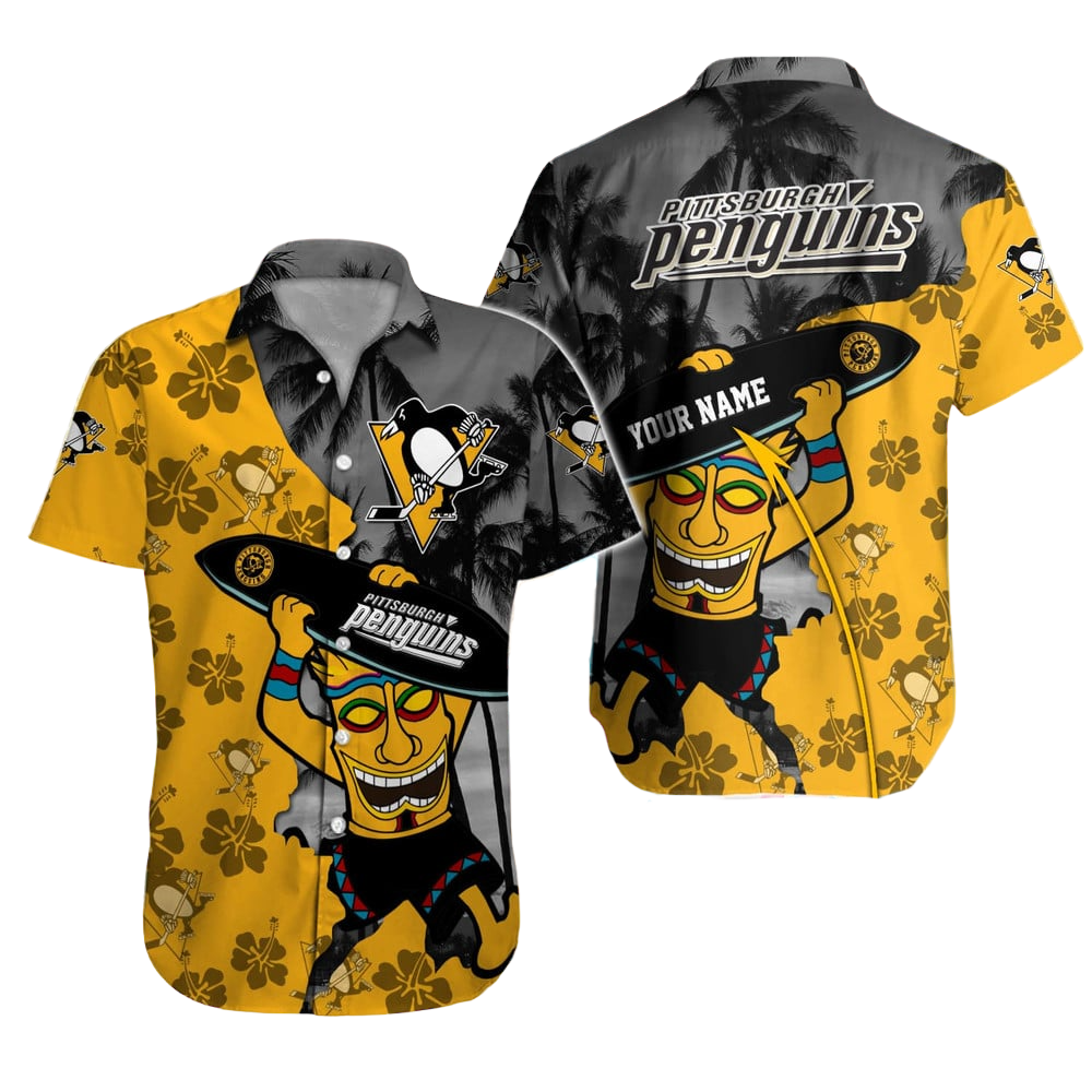 Pittsburgh Penguins NHL Hawaiian Shirt Custom Hawaii Shirt for Men Women Gift for Fans