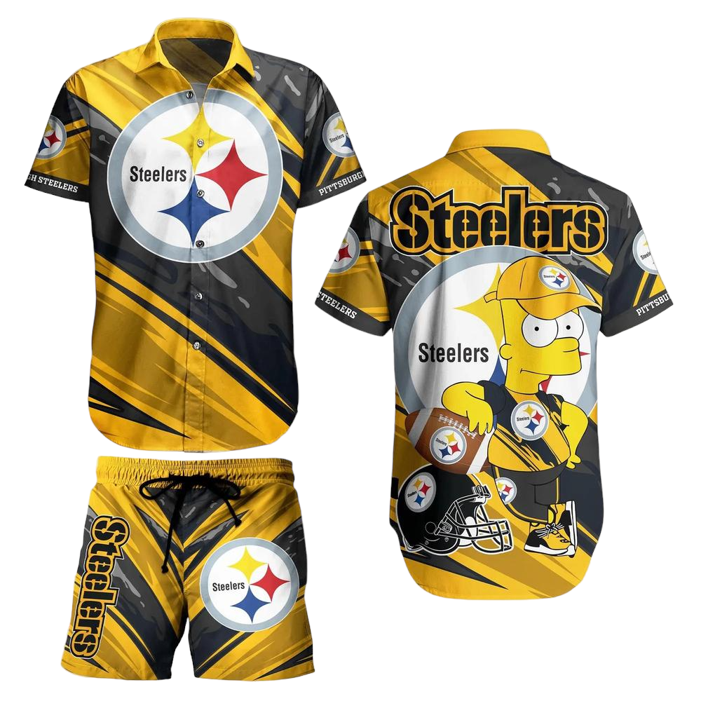 Pittsburgh Steelers Football NFL Hawaiian Shirt Bart Simpson Summer Gift For Men Women Fans