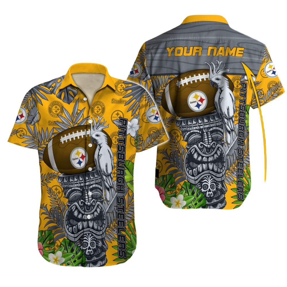 Pittsburgh Steelers Hawaiian Shirt NFL Football Custom Hawaiian Shirt for Men Women Gift For Fans