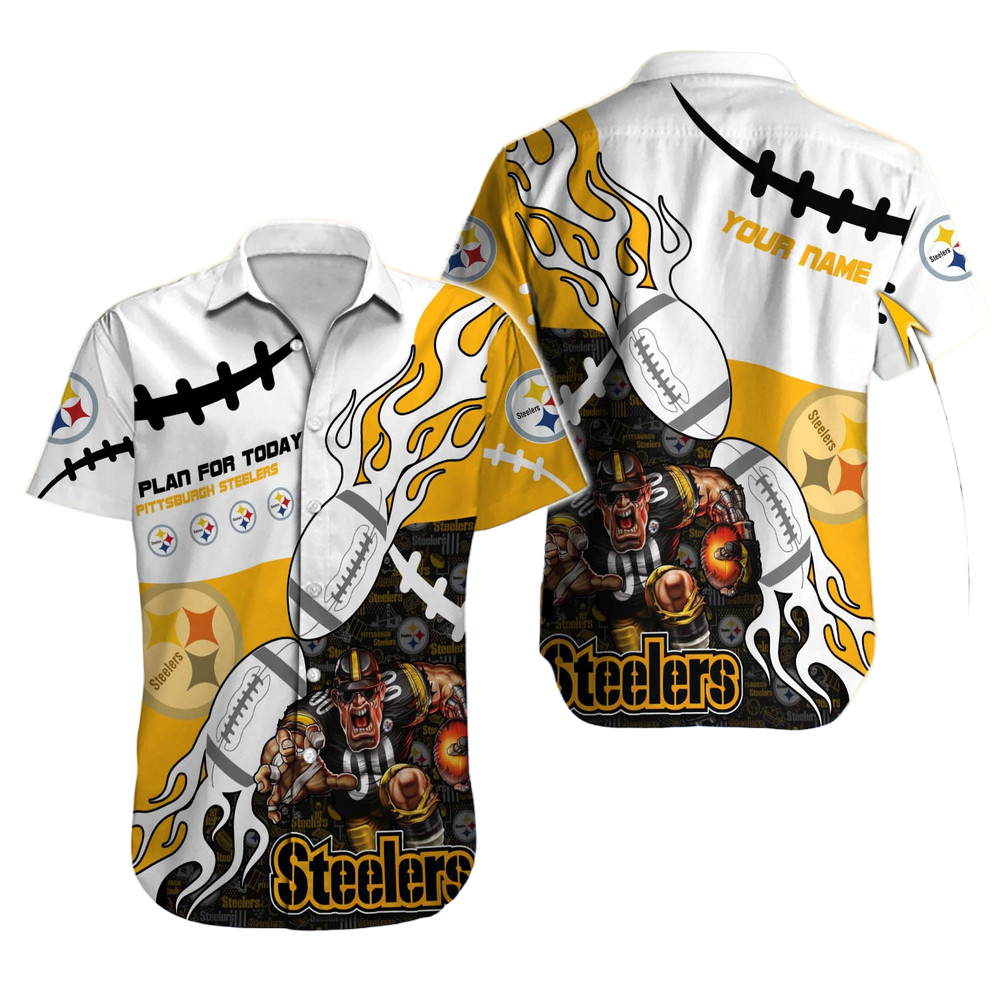 Pittsburgh Steelers Hawaiian Shirt NFL Football Custom Hawaiian Shirt for Men Women Gift For Fans