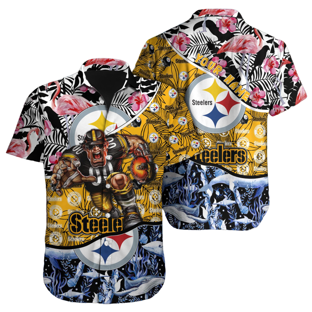 Pittsburgh Steelers Hawaiian Shirt NFL Football Custom Hawaiian Shirt for Men Women Gift For Fans