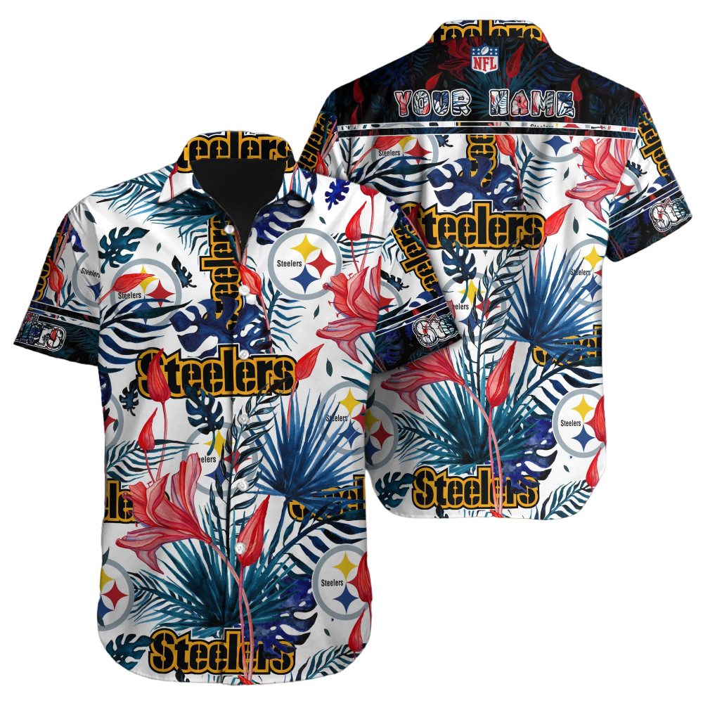 Pittsburgh Steelers Hawaiian Shirt NFL Football Custom Hawaiian Shirt for Men Women Gift For Fans