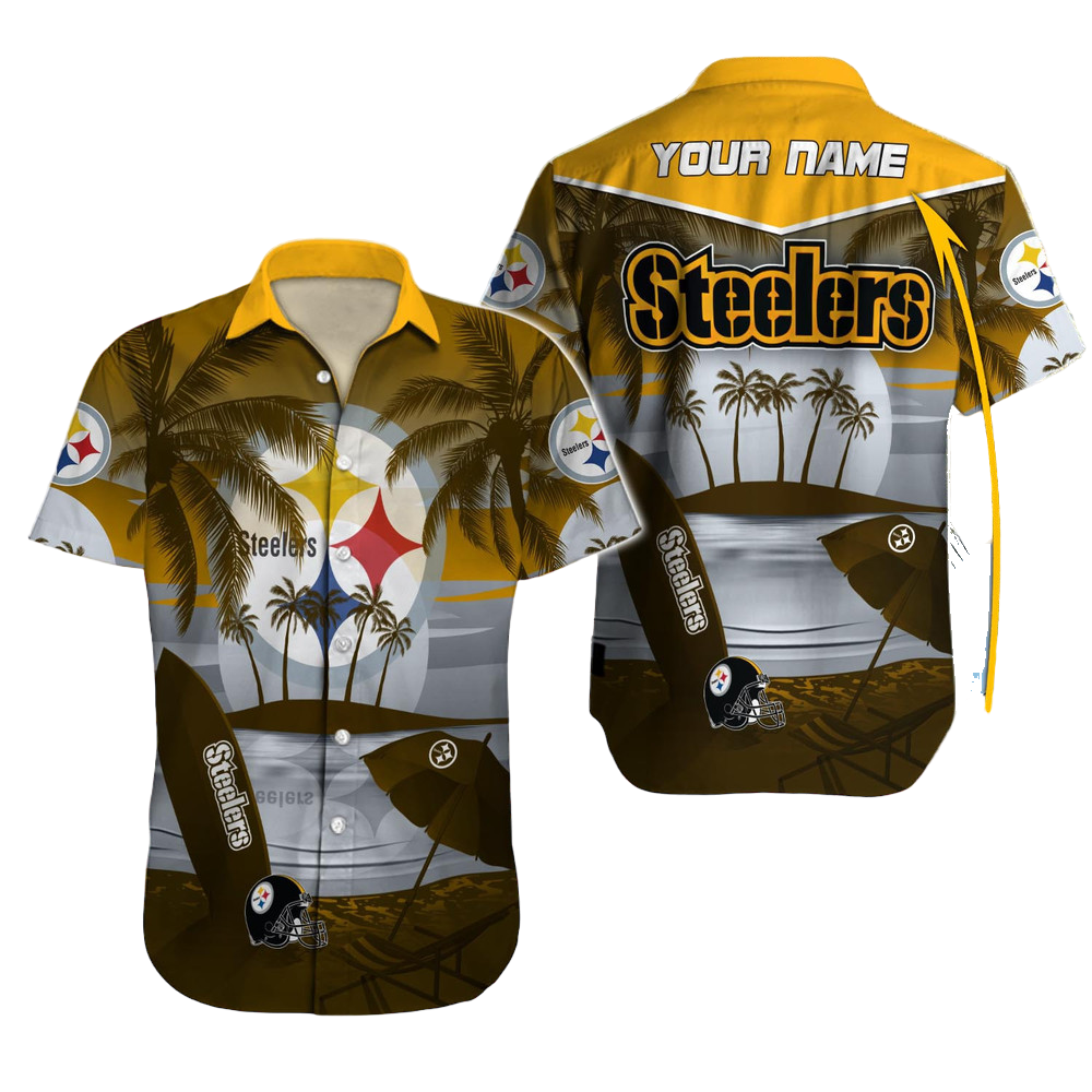 Pittsburgh Steelers Hawaiian Shirt NFL Football Custom Hawaiian Shirt for Men Women Gift For Fans