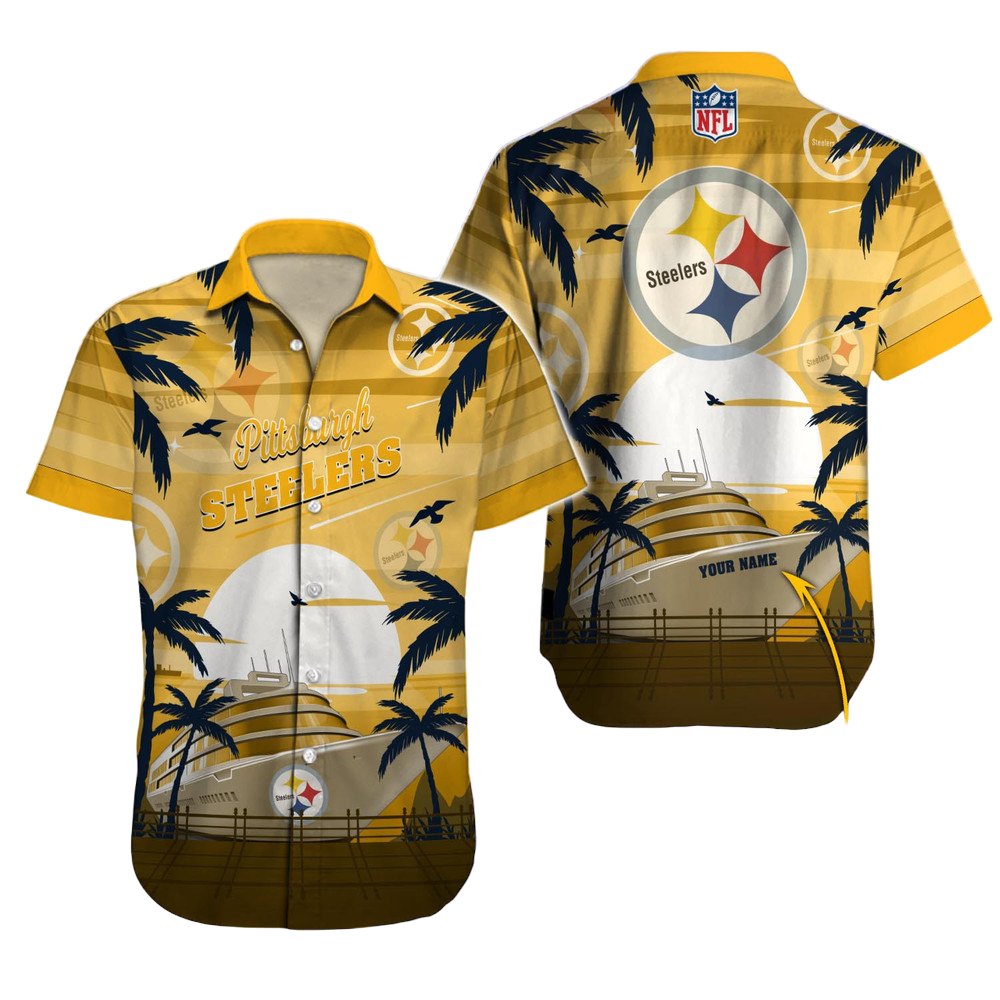 Pittsburgh Steelers Hawaiian Shirt NFL Football Custom Hawaiian Shirt for Men Women Gift For Fans