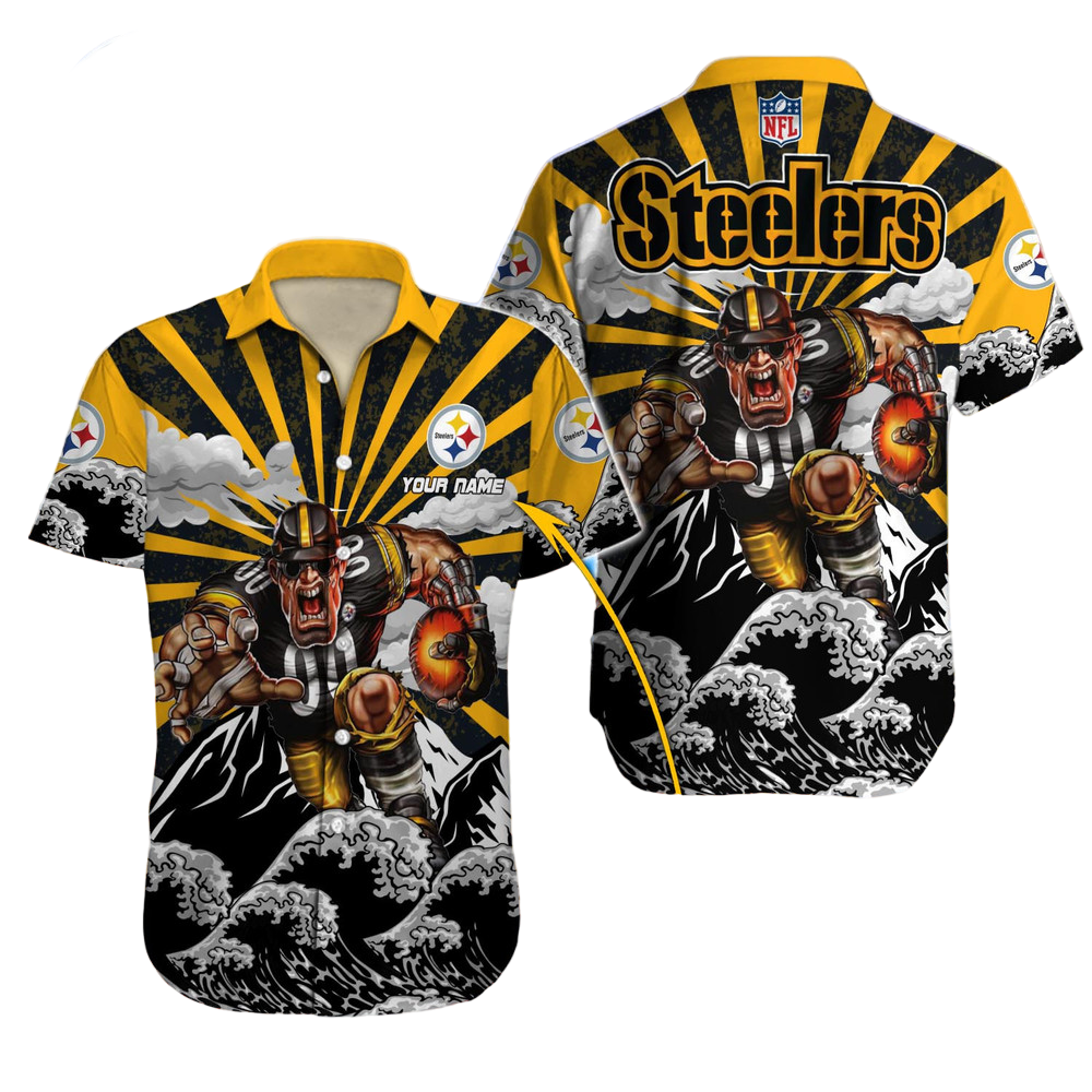 Pittsburgh Steelers Hawaiian Shirt NFL Football Custom Hawaiian Shirt for Men Women Gift For Fans