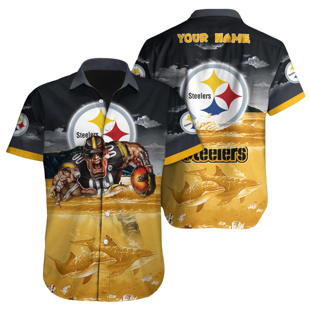 Pittsburgh Steelers Hawaiian Shirt NFL Football Custom Hawaiian Shirt for Men Women Gift For Fans