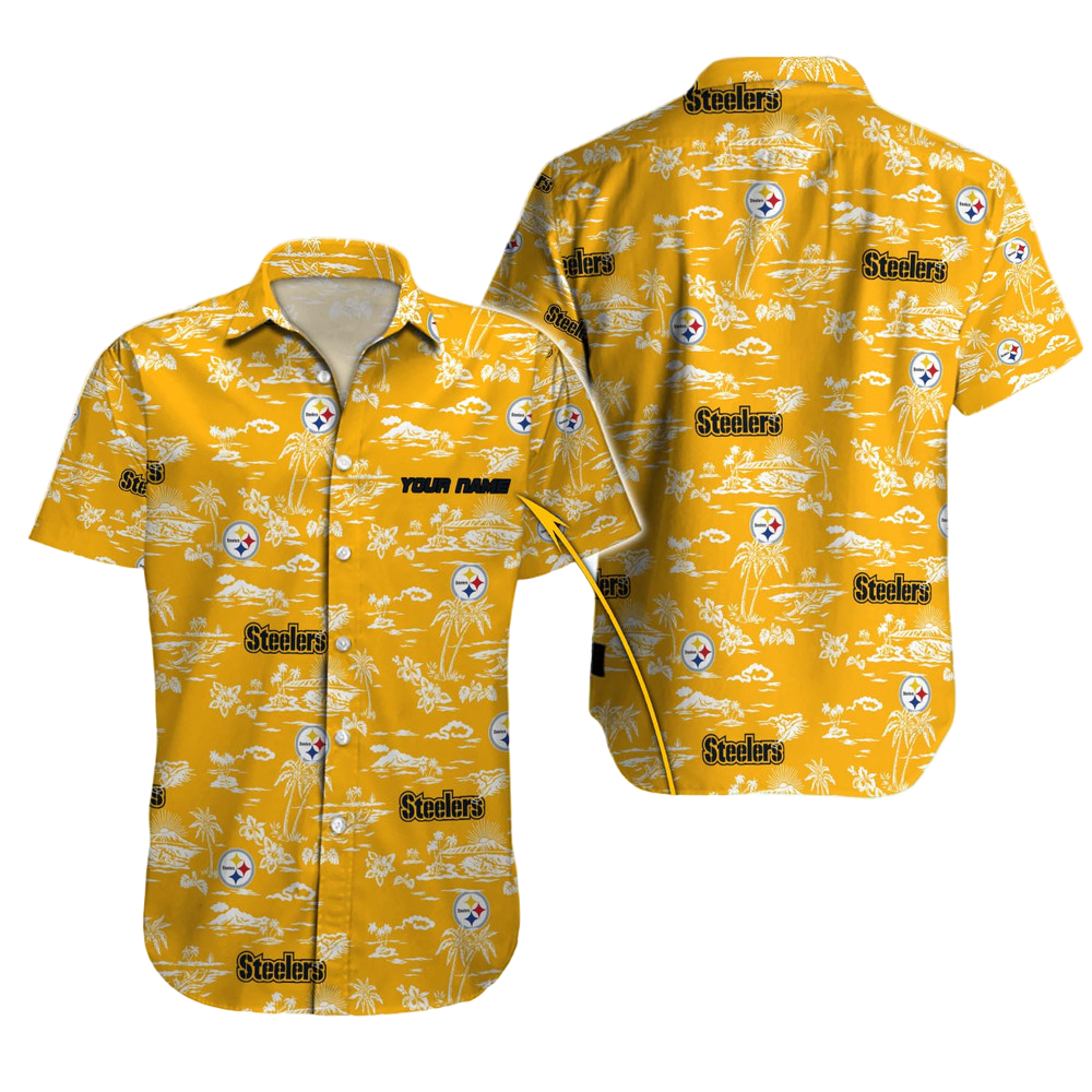 Pittsburgh Steelers Hawaiian Shirt NFL Football Custom Hawaiian Shirt for Men Women Gift For Fans