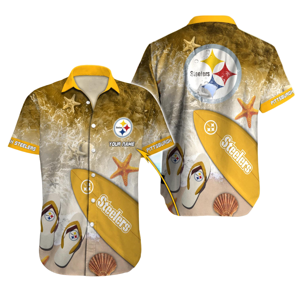 Pittsburgh Steelers Hawaiian Shirt NFL Football Custom Hawaiian Shirt for Men Women Gift For Fans