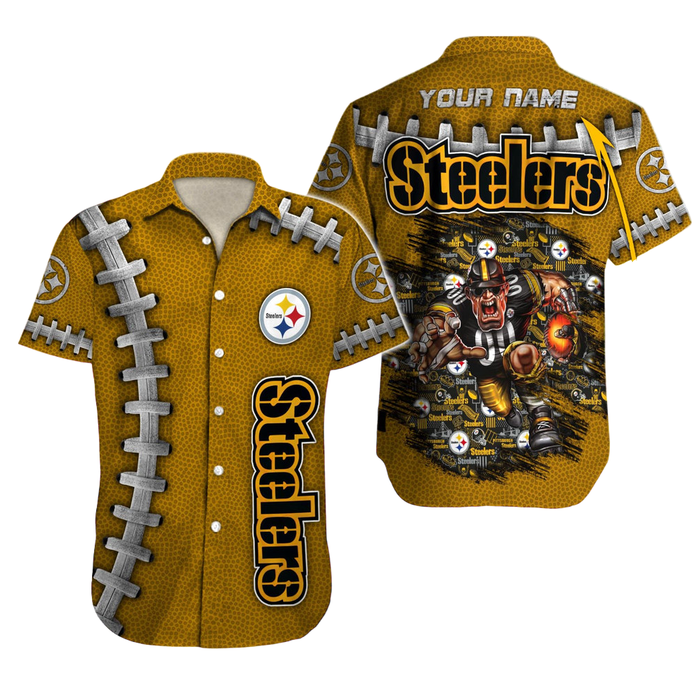 Pittsburgh Steelers Hawaiian Shirt NFL Football Custom Hawaiian Shirt for Men Women Gift For Fans