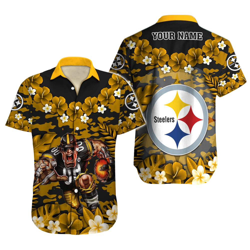 Pittsburgh Steelers Hawaiian Shirt NFL Football Custom Hawaiian Shirt for Men Women Gift For Fans