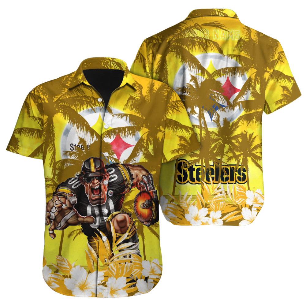 Pittsburgh Steelers Hawaiian Shirt NFL Football Custom Hawaiian Shirt for Men Women Gift For Fans