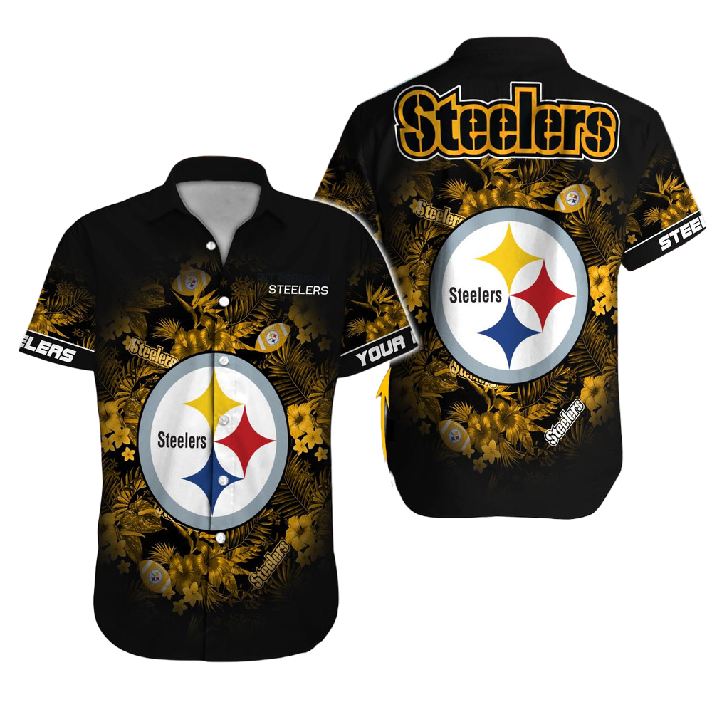 Pittsburgh Steelers Hawaiian Shirt NFL Football Custom Hawaiian Shirt for Men Women Gift For Fans