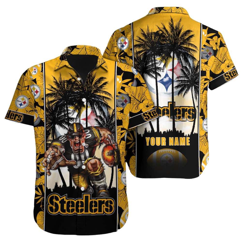 Pittsburgh Steelers Hawaiian Shirt NFL Football Custom Hawaiian Shirt for Men Women Gift For Fans