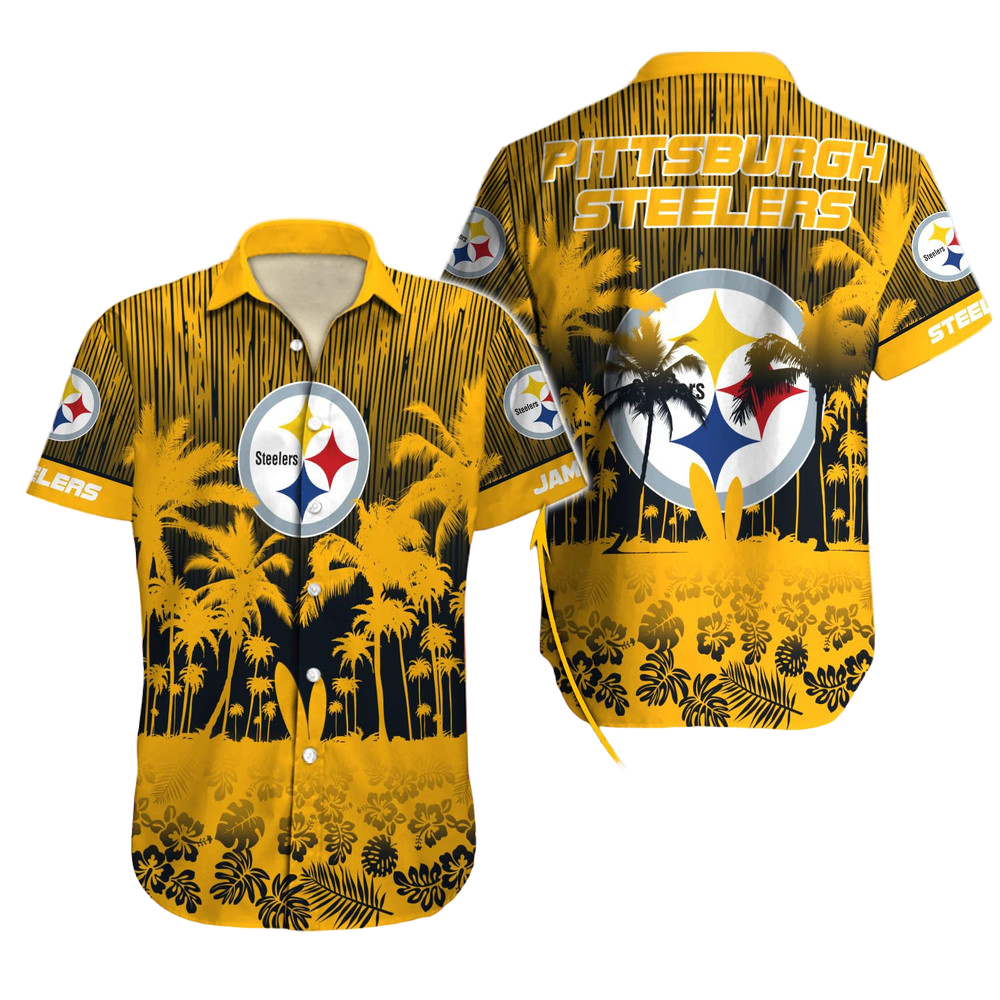 Pittsburgh Steelers Hawaiian Shirt NFL Football Custom Hawaiian Shirt for Men Women Gift For Fans