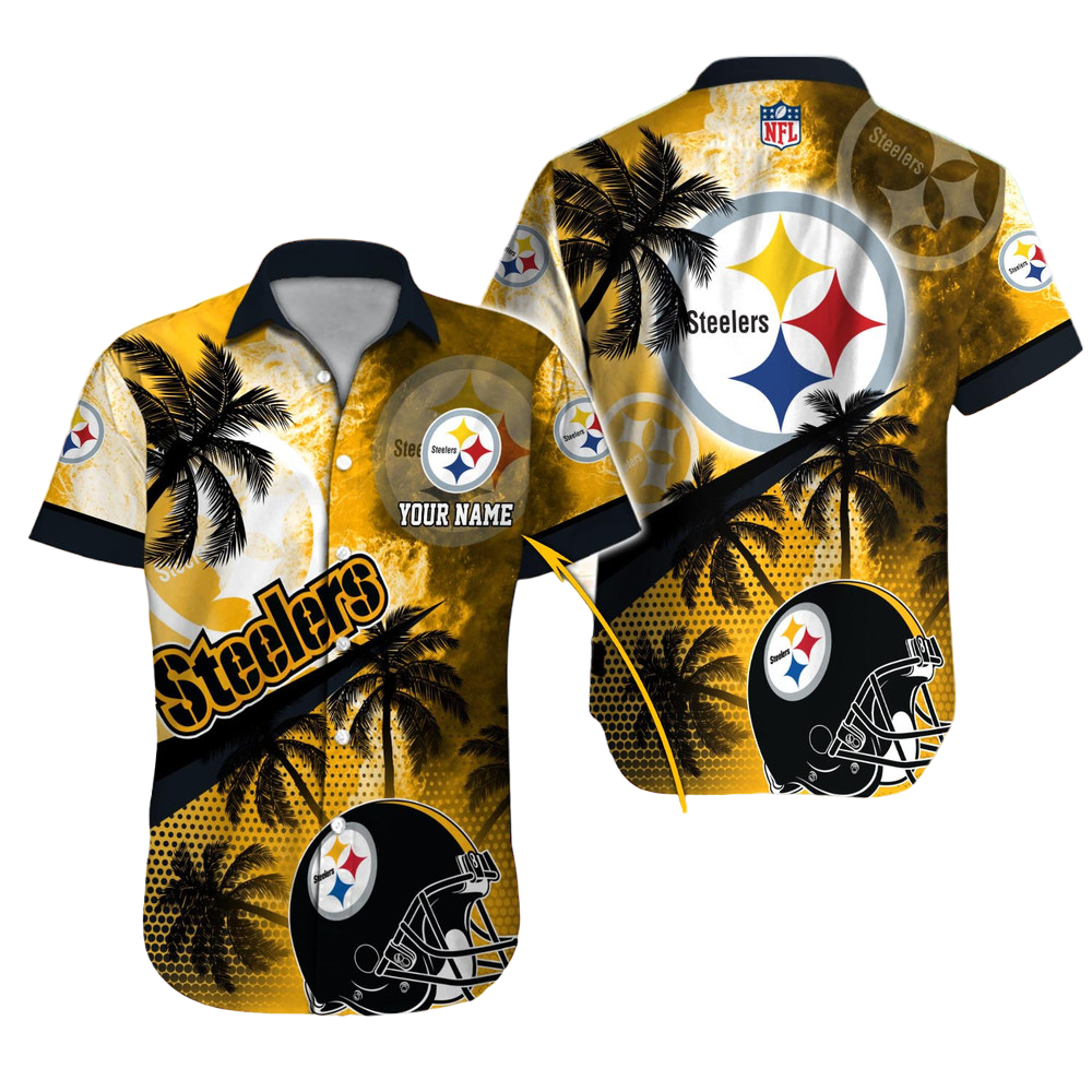 Pittsburgh Steelers Hawaiian Shirt NFL Football Custom Hawaiian Shirt for Men Women Gift For Fans