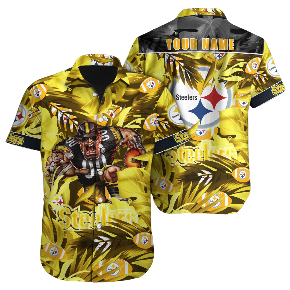 Pittsburgh Steelers Hawaiian Shirt NFL Football Custom Hawaiian Shirt for Men Women Gift For Fans