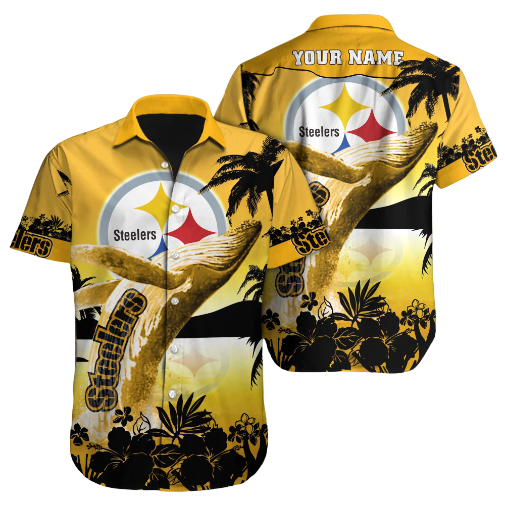 Pittsburgh Steelers Hawaiian Shirt NFL Football Custom Hawaiian Shirt for Men Women Gift For Fans