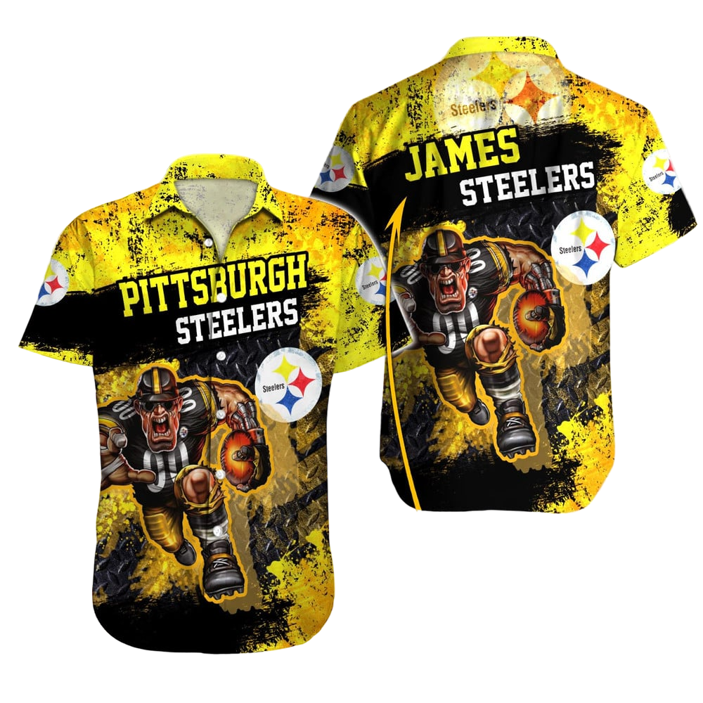 Pittsburgh Steelers Hawaiian Shirt NFL Football Custom Hawaiian Shirt for Men Women Gift For Fans