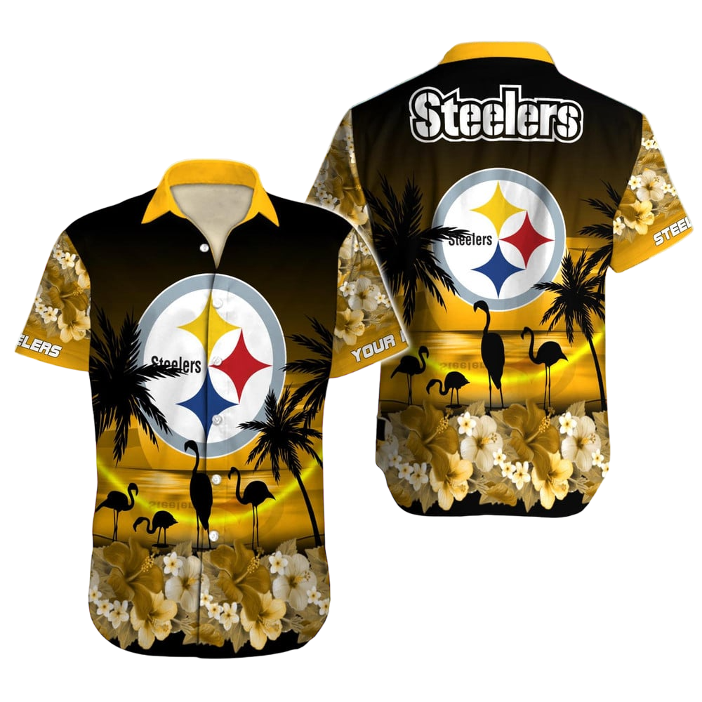 Pittsburgh Steelers Hawaiian Shirt NFL Football Custom Hawaiian Shirt for Men Women Gift For Fans