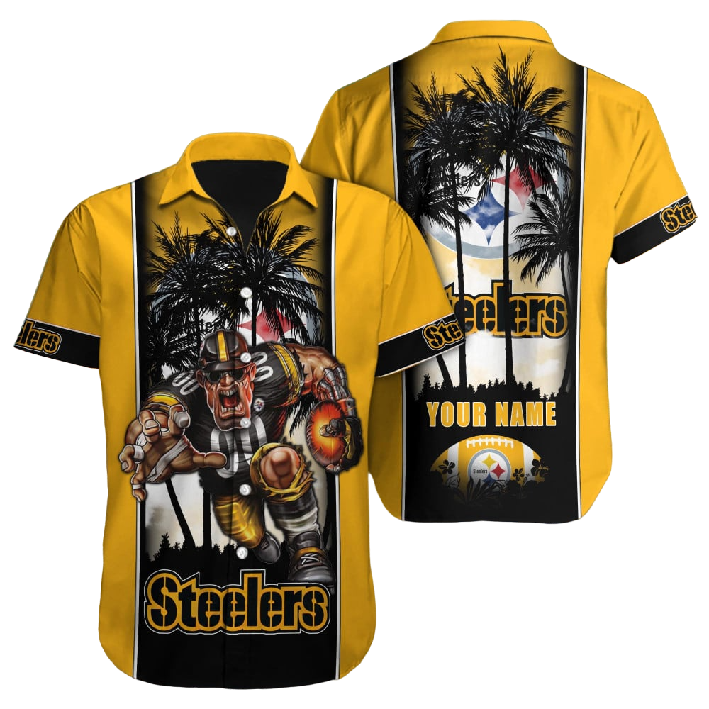 Pittsburgh Steelers Hawaiian Shirt NFL Football Custom Hawaiian Shirt for Men Women Gift For Fans