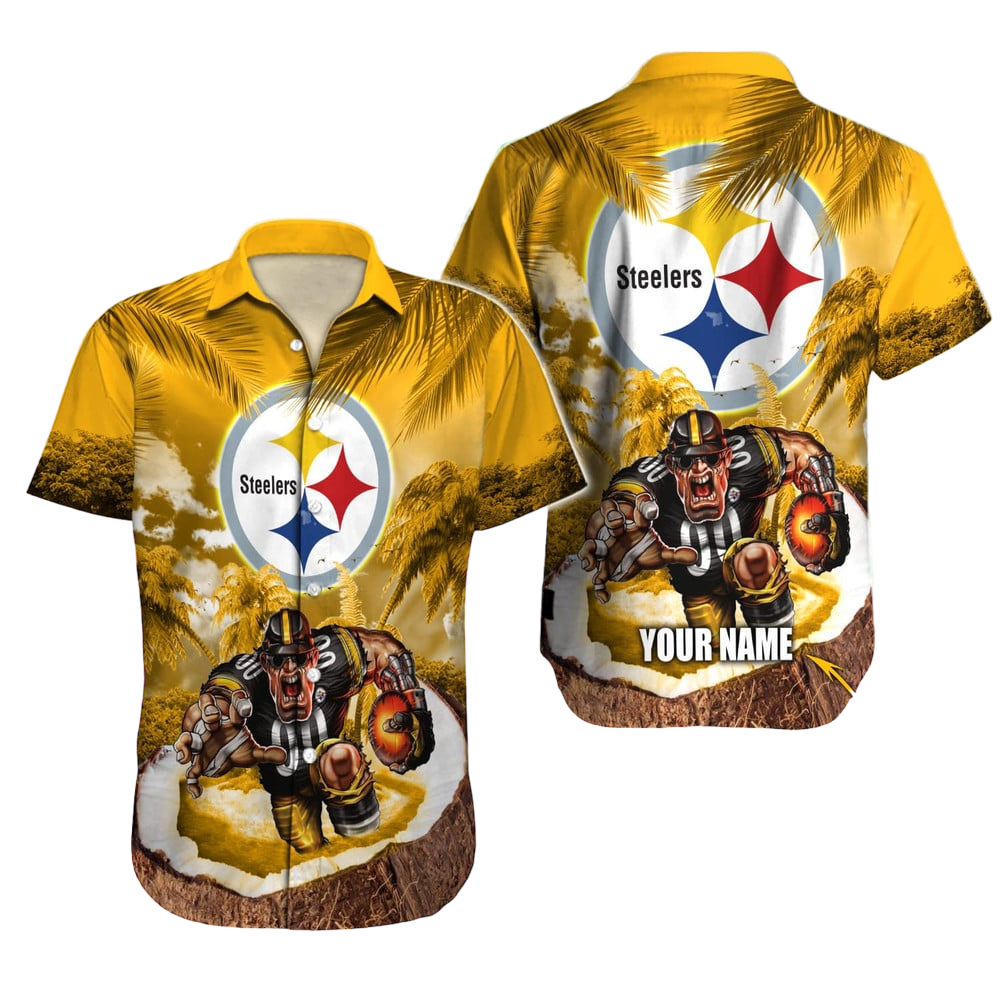 Pittsburgh Steelers Hawaiian Shirt NFL Football Custom Hawaiian Shirt for Men Women Gift For Fans