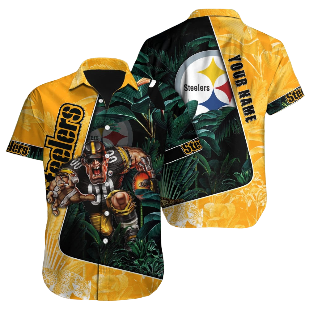 Pittsburgh Steelers Hawaiian Shirt NFL Football Custom Hawaiian Shirt for Men Women Gift For Fans