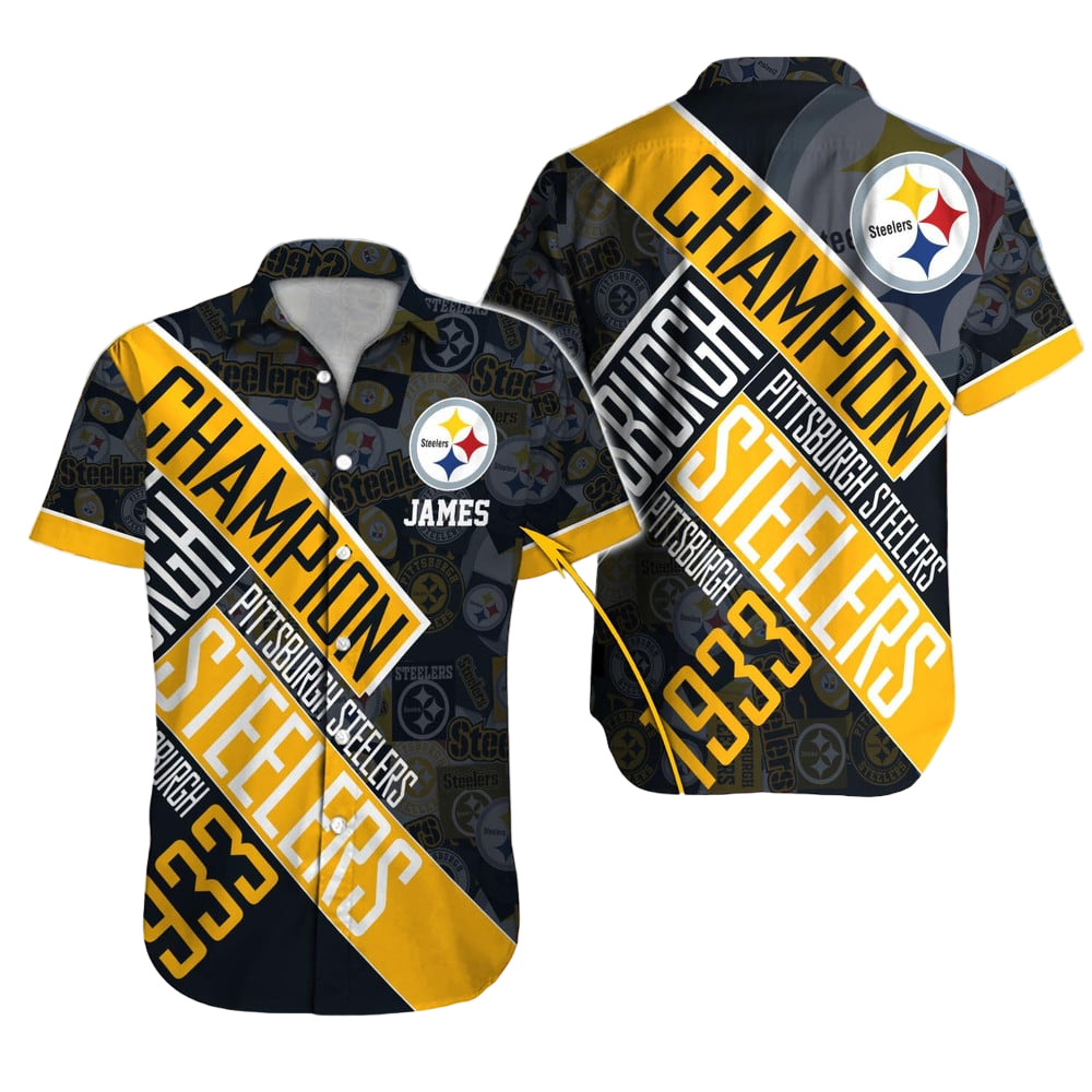 Pittsburgh Steelers Hawaiian Shirt NFL Football Custom Hawaiian Shirt for Men Women Gift For Fans