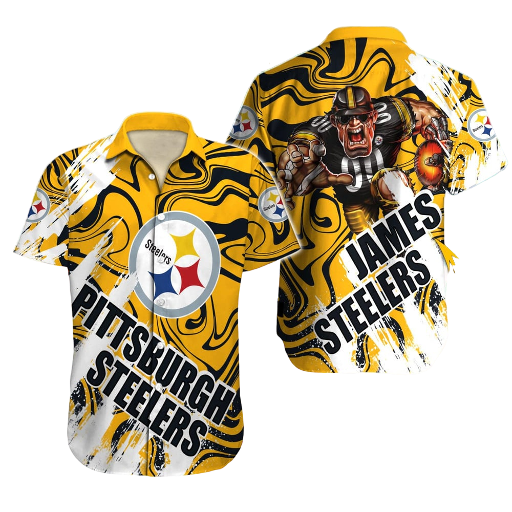 Pittsburgh Steelers Hawaiian Shirt NFL Football Custom Hawaiian Shirt for Men Women Gift For Fans