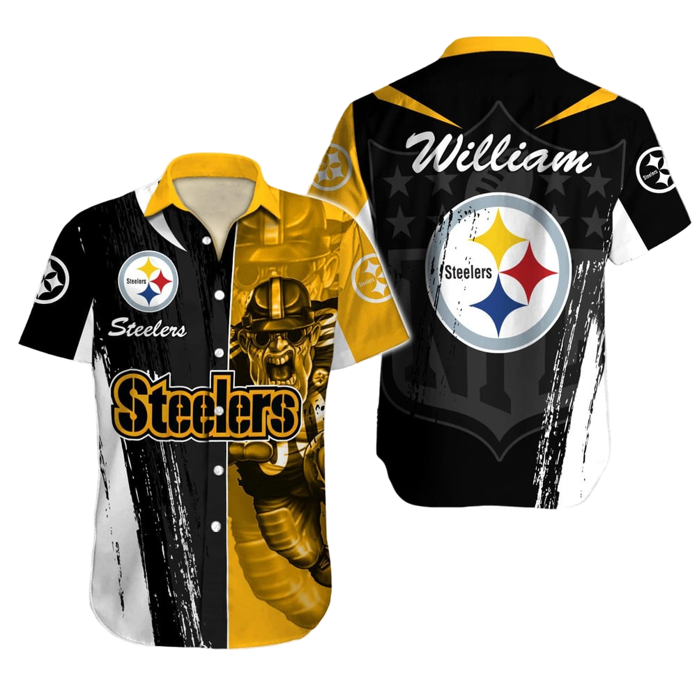 Pittsburgh Steelers Hawaiian Shirt NFL Football Custom Hawaiian Shirt for Men Women Gift For Fans