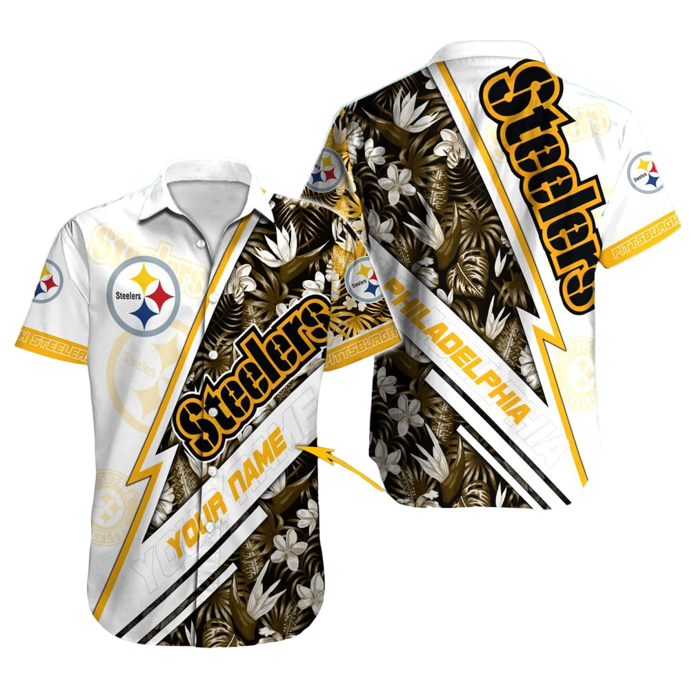 Pittsburgh Steelers Hawaiian Shirt NFL Football Custom Hawaiian Shirt for Men Women Gift For Fans