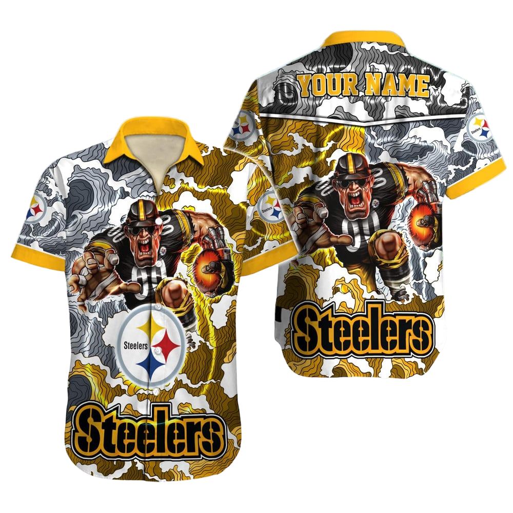 Pittsburgh Steelers Hawaiian Shirt NFL Football Custom Hawaiian Shirt for Men Women Gift For Fans